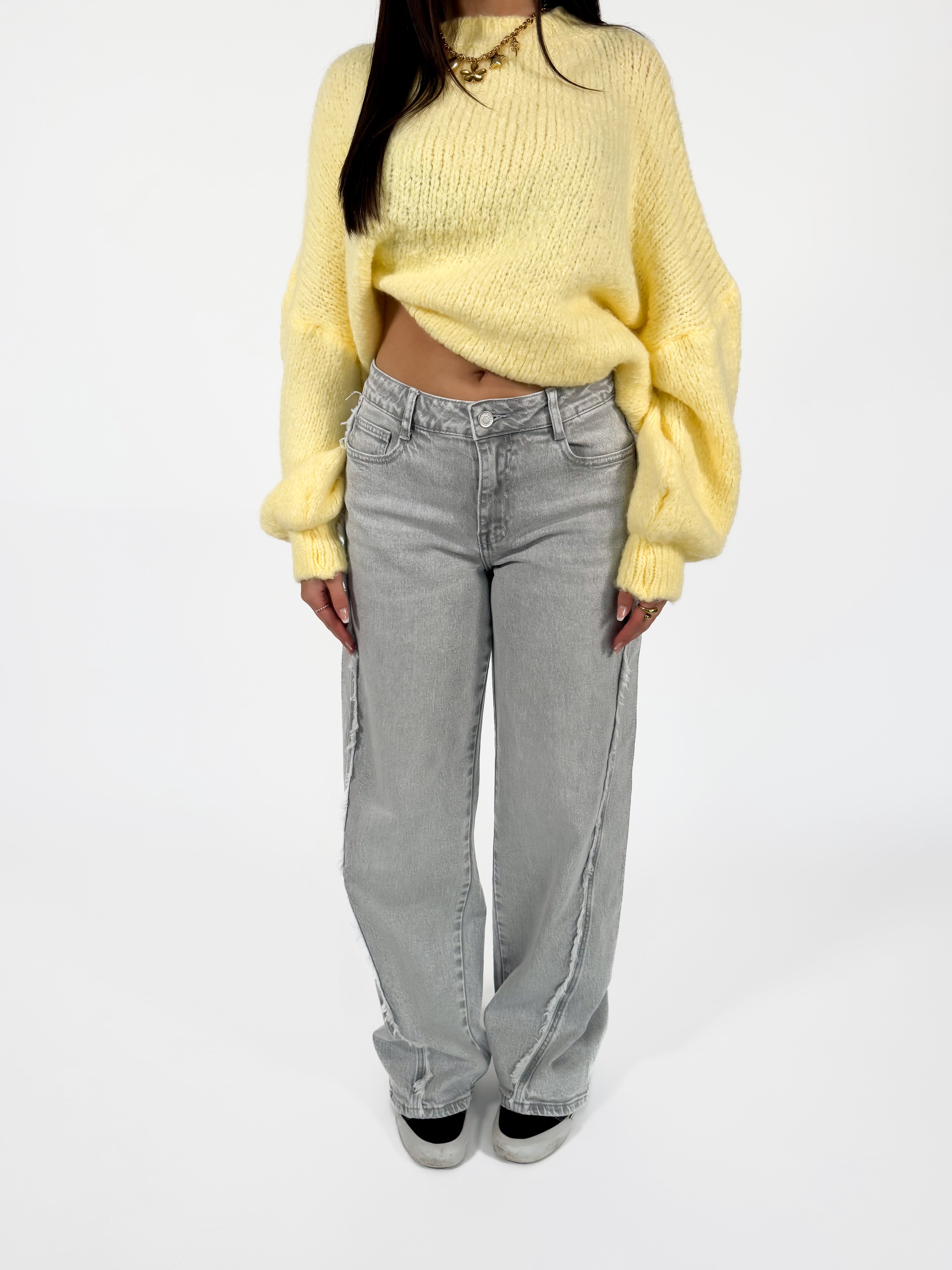 Serene Cove™ | Stretch - Noor wide jeans light grey