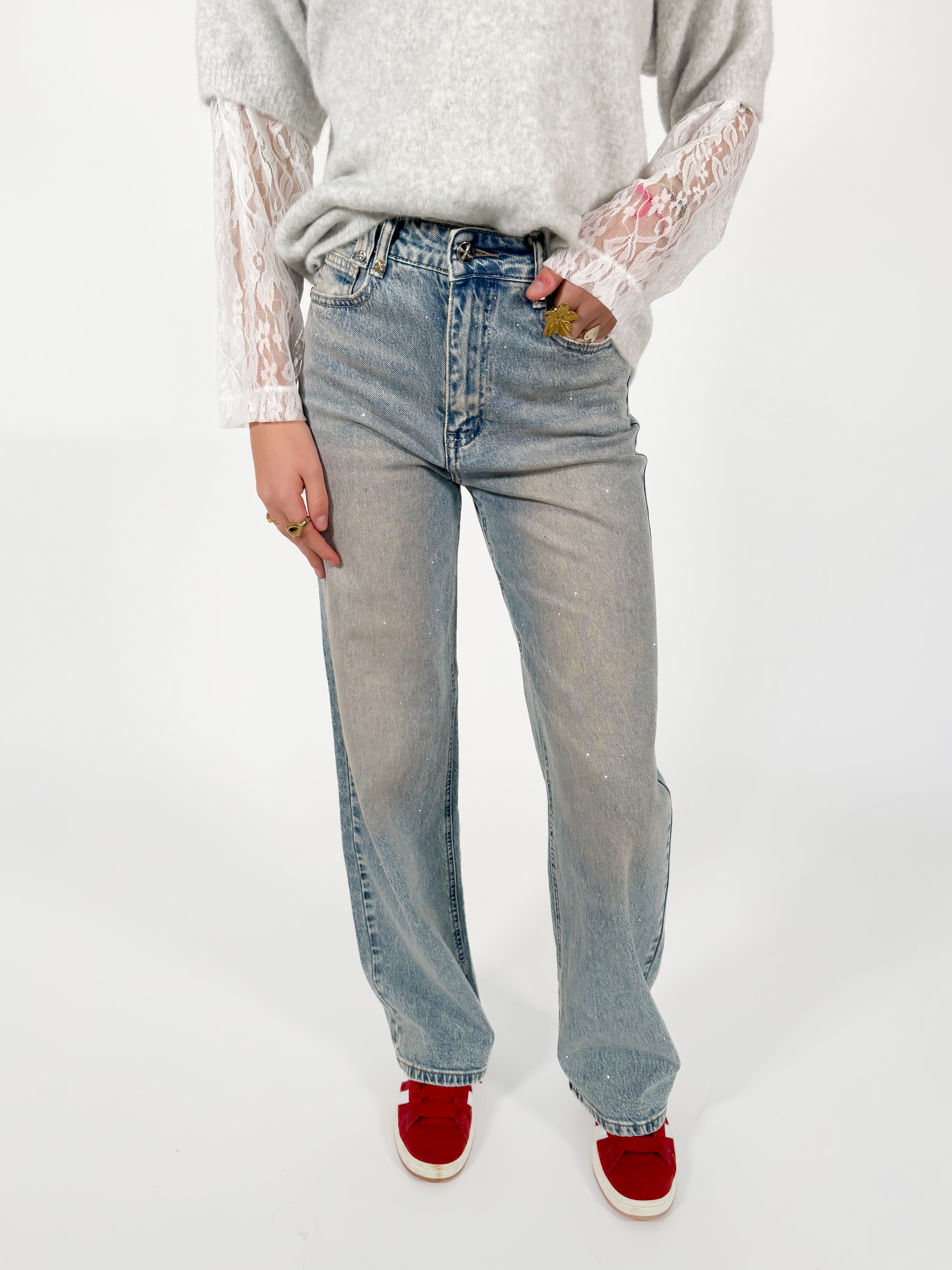 Serene Cove™ | Stretch - Macey wide jeans vintage denim