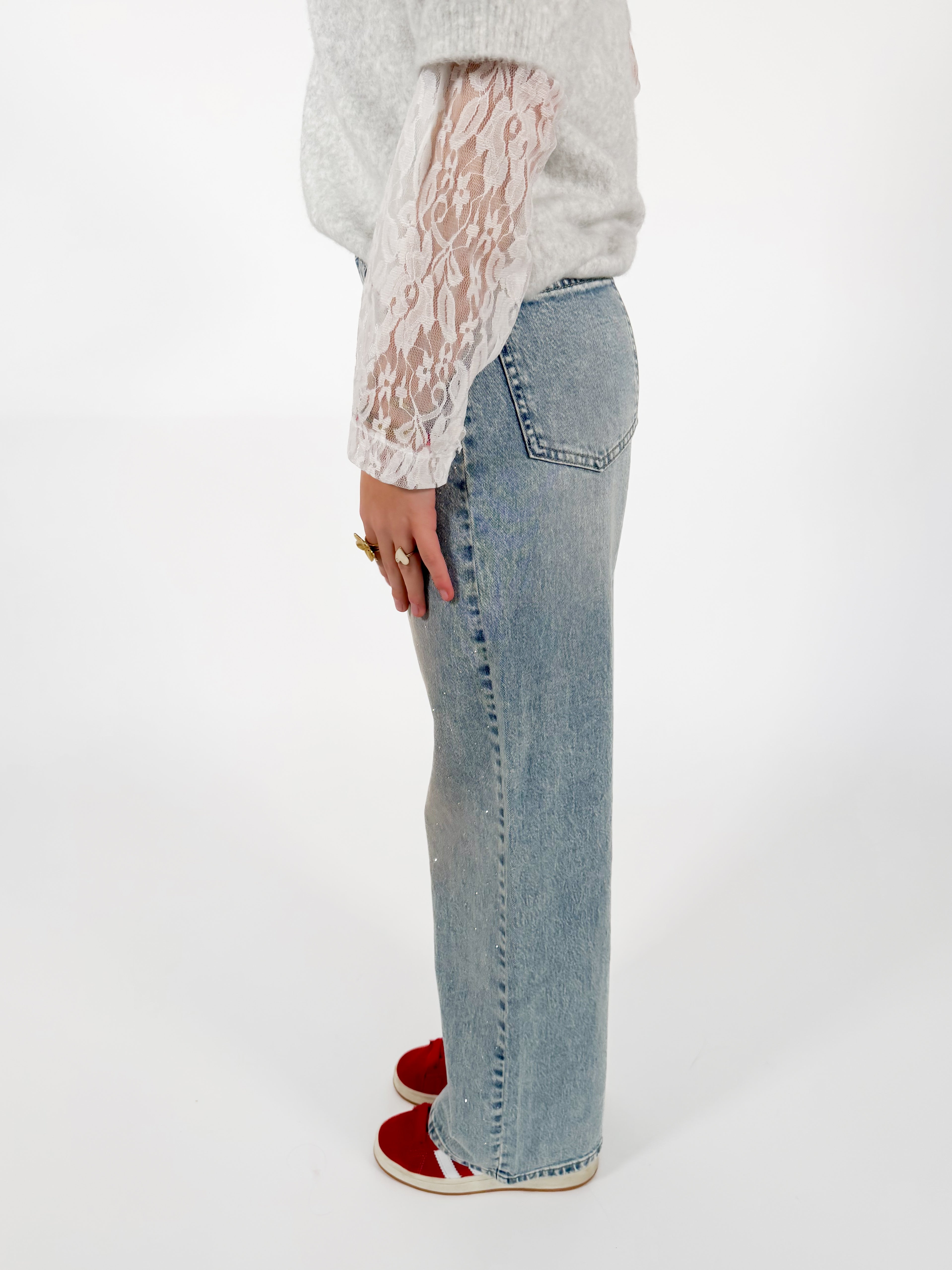 Serene Cove™ | Stretch - Macey wide jeans vintage denim