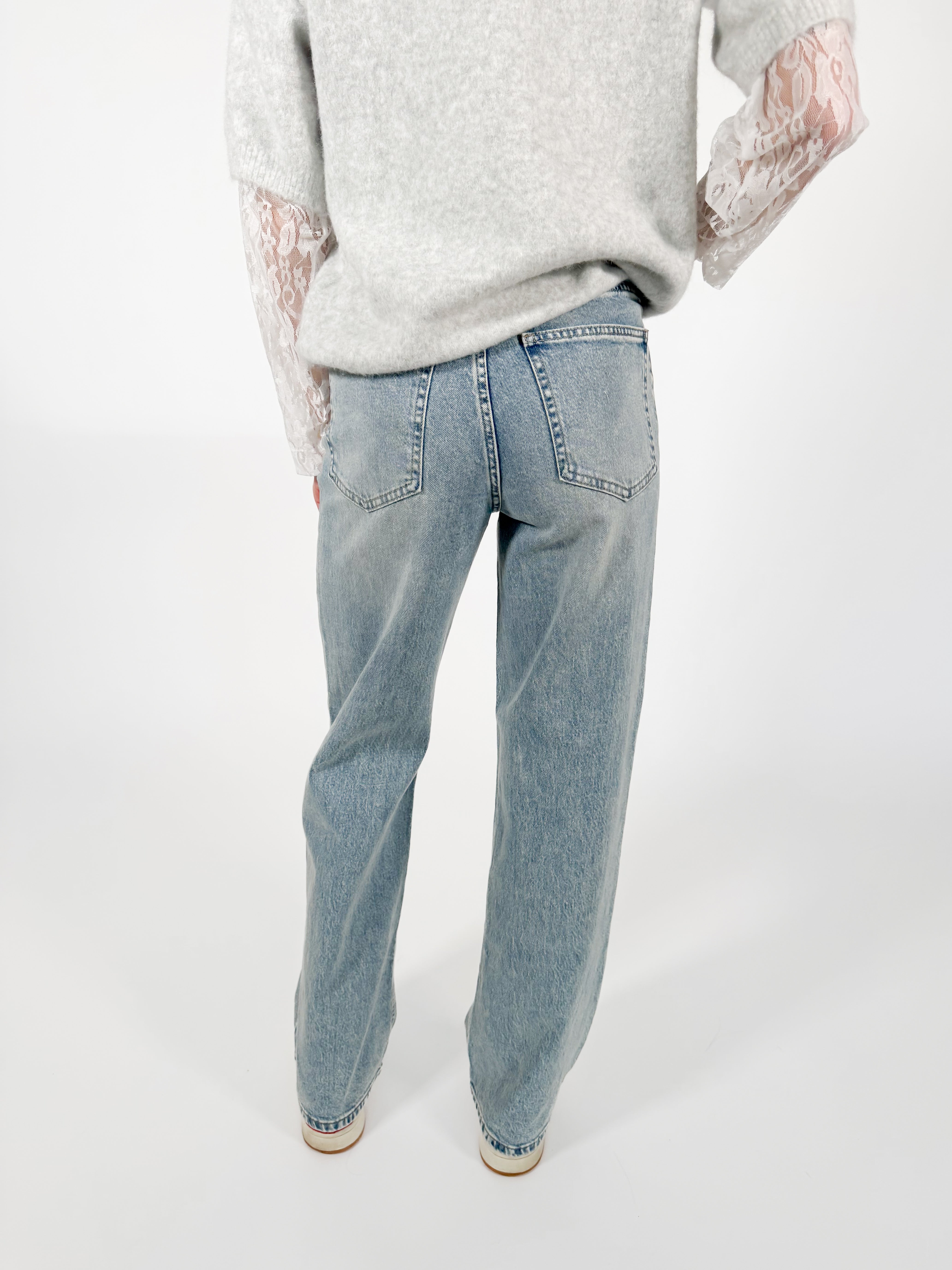 Serene Cove™ | Stretch - Macey wide jeans vintage denim