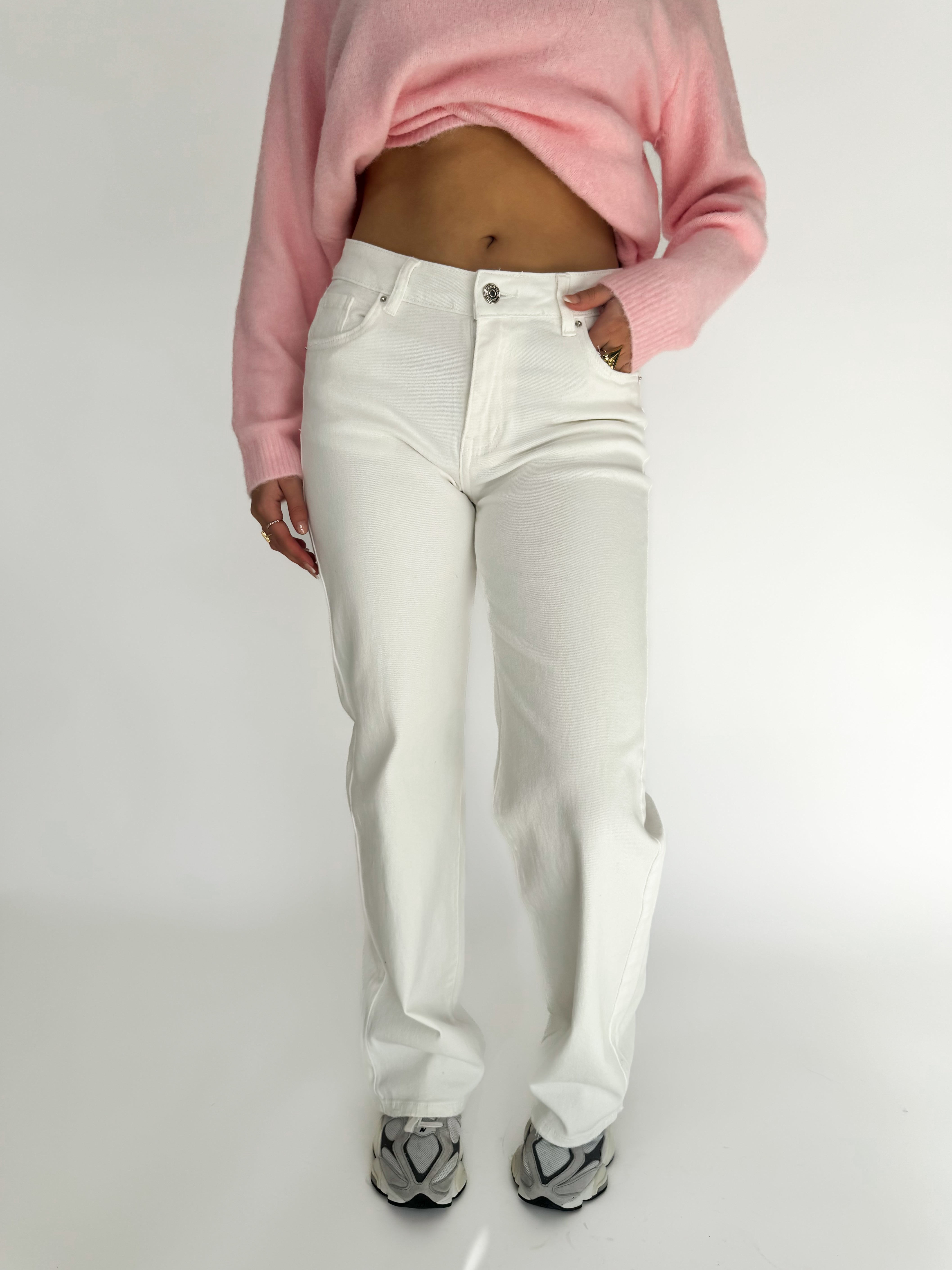 Serene Cove™ | Stretch - Saar straight jeans white