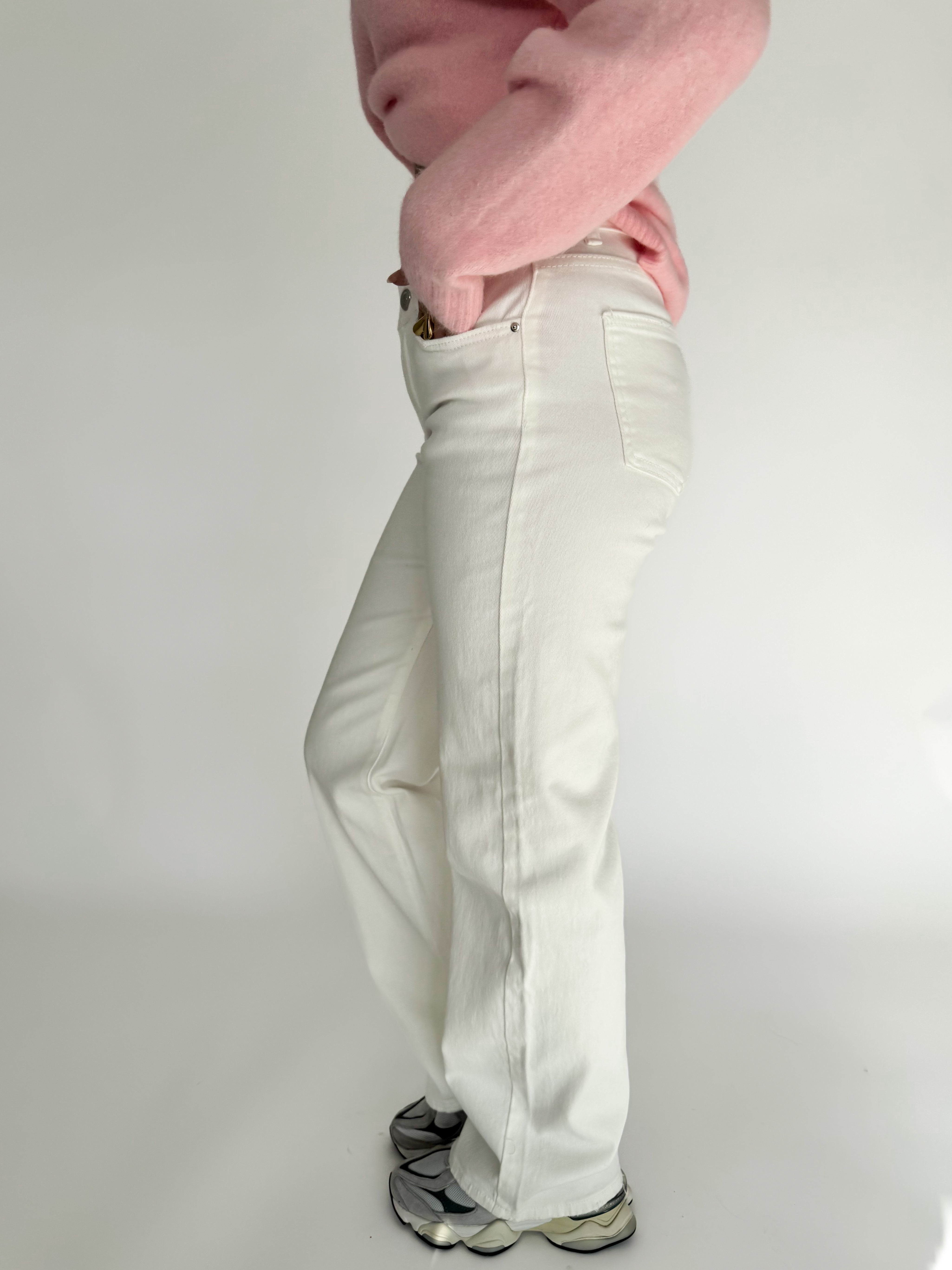 Serene Cove™ | Stretch - Saar straight jeans white