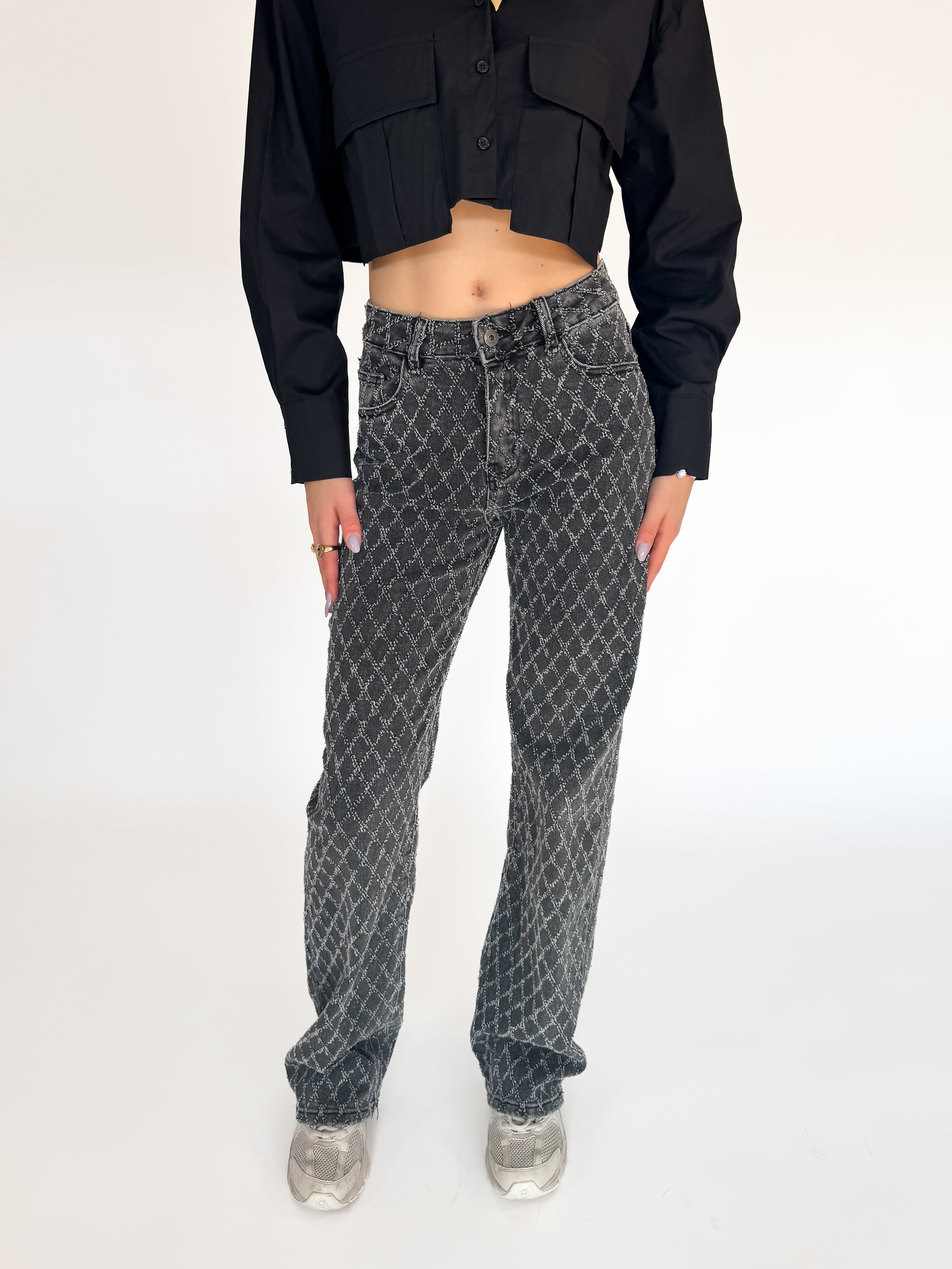 Serene Cove™ | Stretch - Aniek wide jeans anthracite