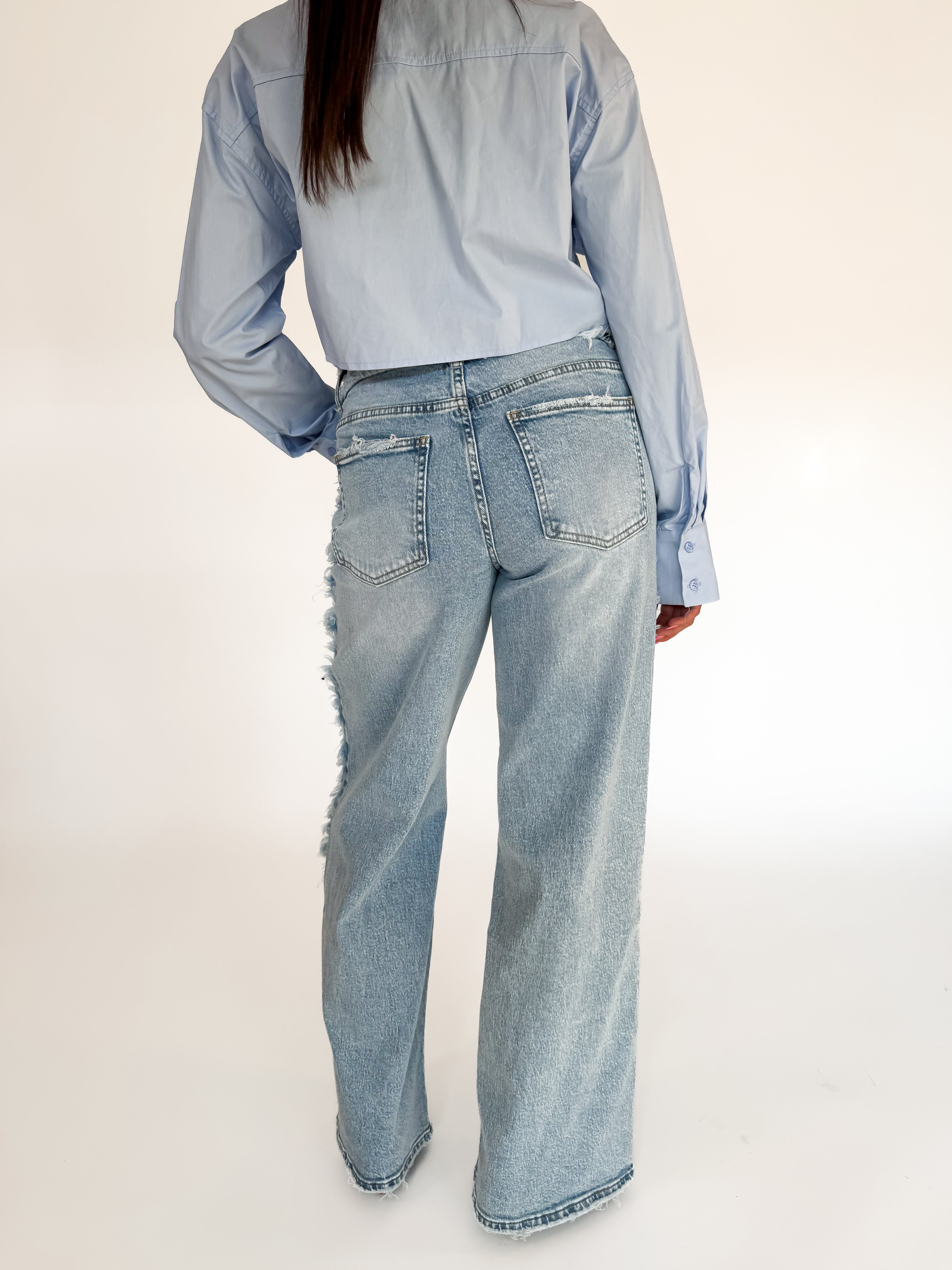 Serene Cove™ | Stretch - Jessie wide jeans light denim