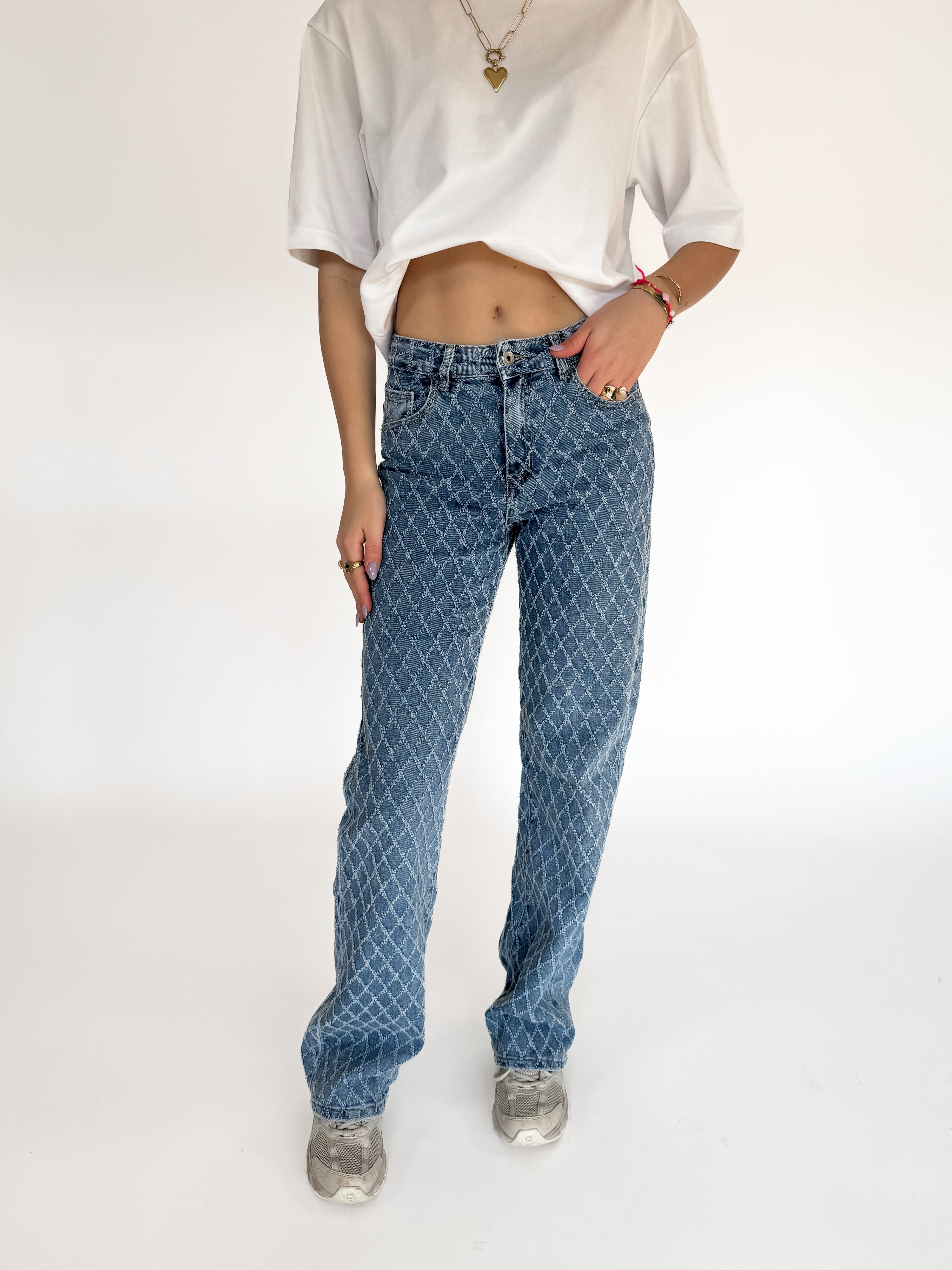 Serene Cove™ | Stretch - Aniek wide jeans blue denim