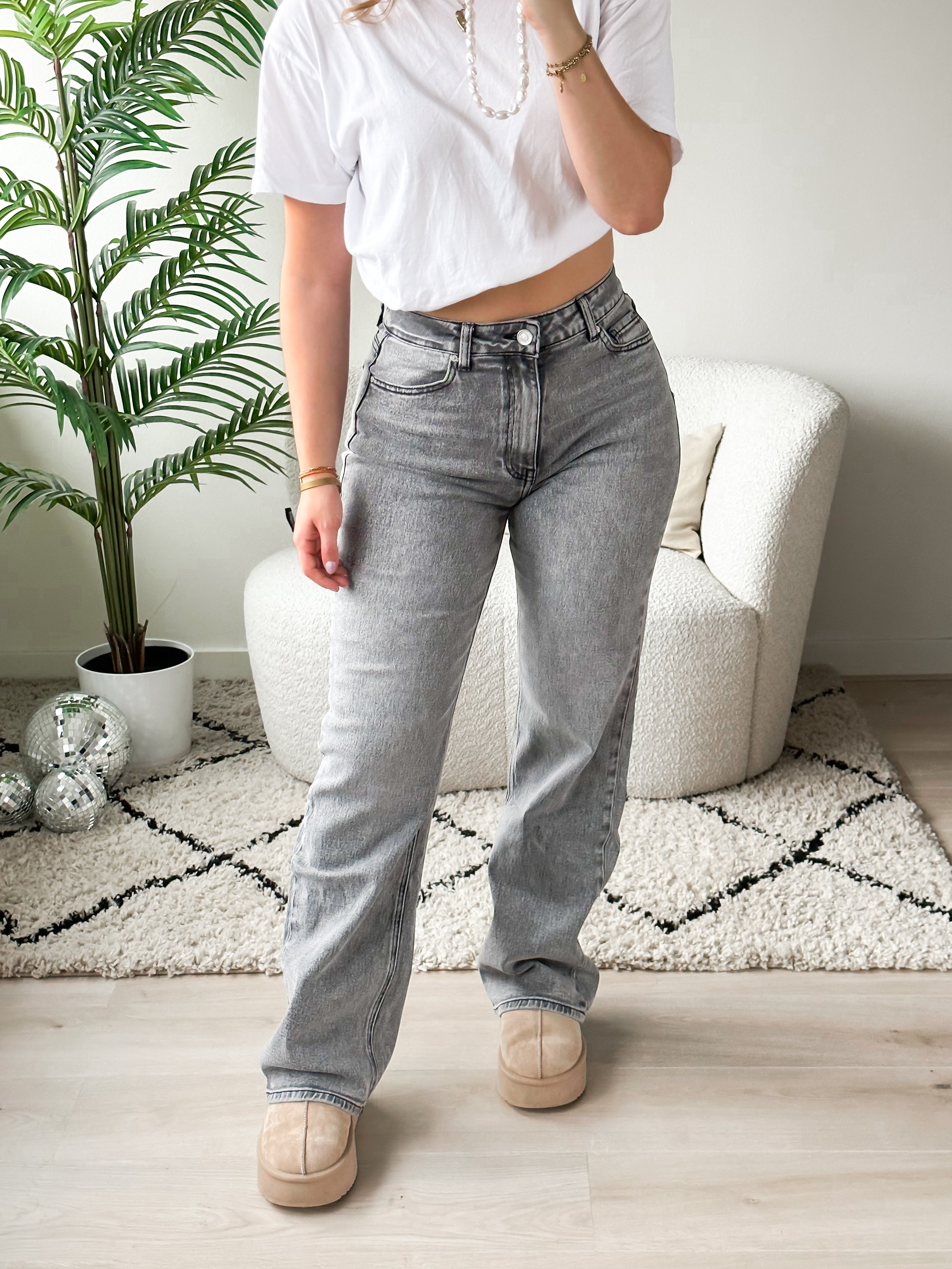 Serene Cove™ | Stretch - Ayla wide jeans grey