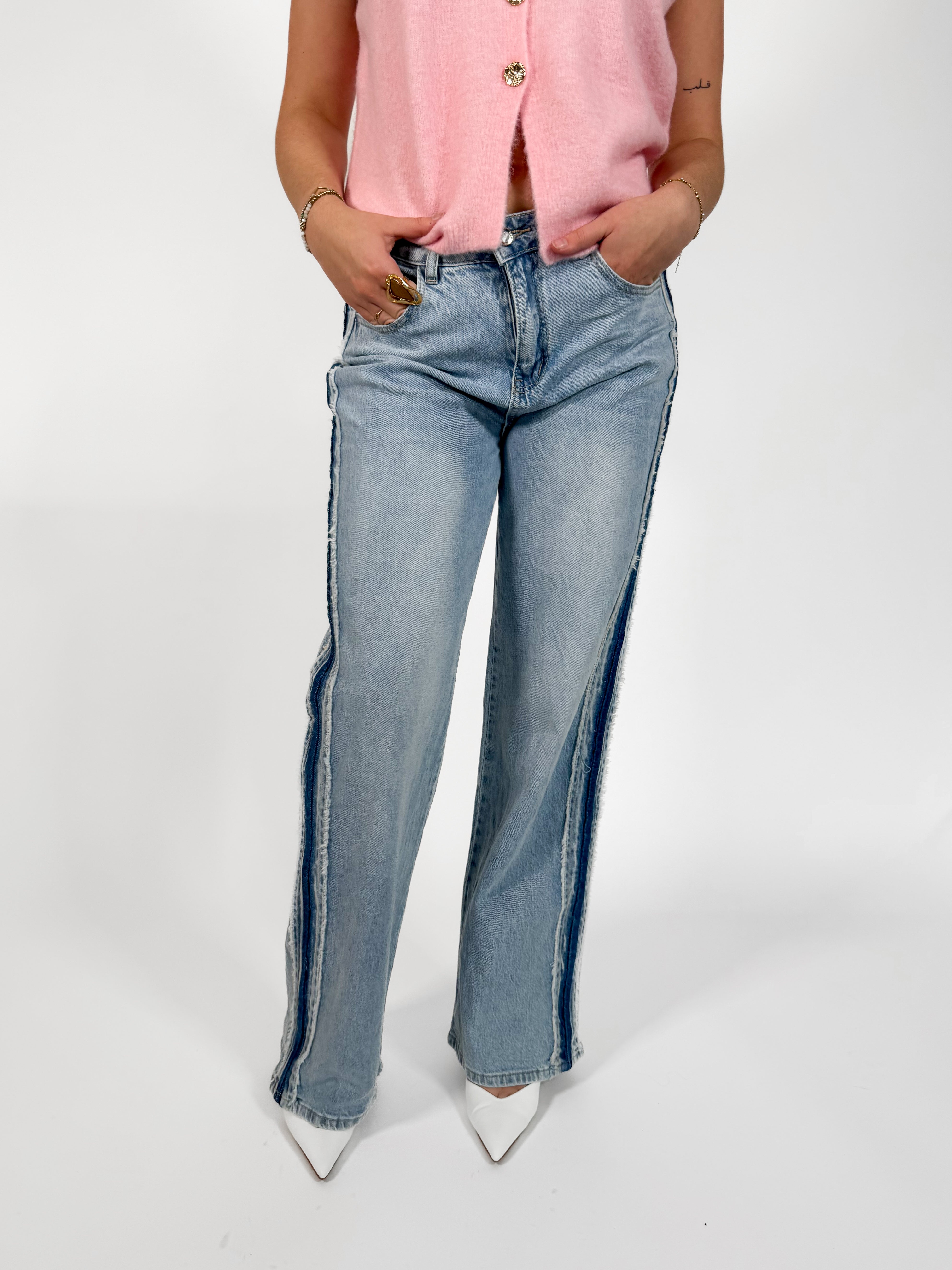 Serene Cove™ | Stretch - Tess wide jeans light denim