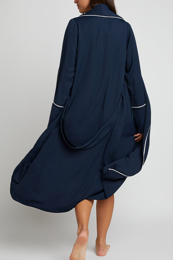 Serene Cove™ | Supreme Klassieke Badjas in Navy