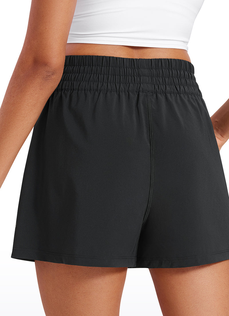 Serene Cove™ | Feathery-Fit Zachte High Waisted Voeringloze Golf Shorts met Zakken 3''