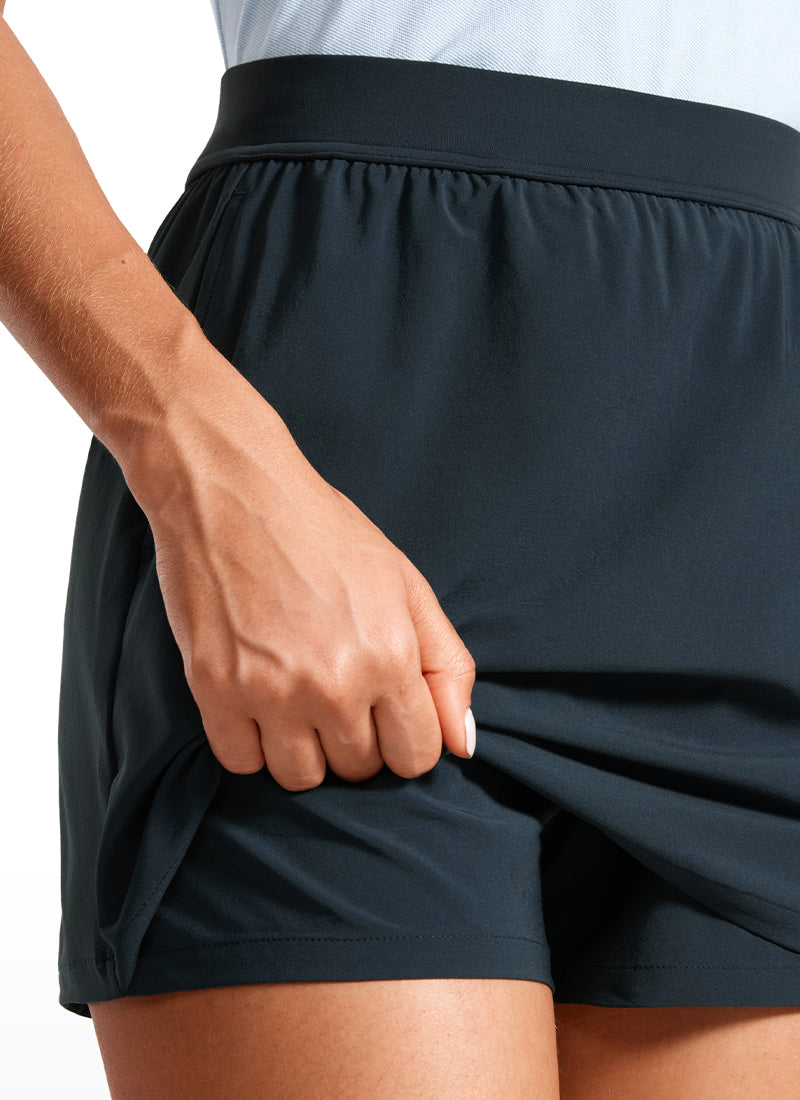 Serene Cove™ | Feathery-Fit Zachte High Waisted Skort met Zakken