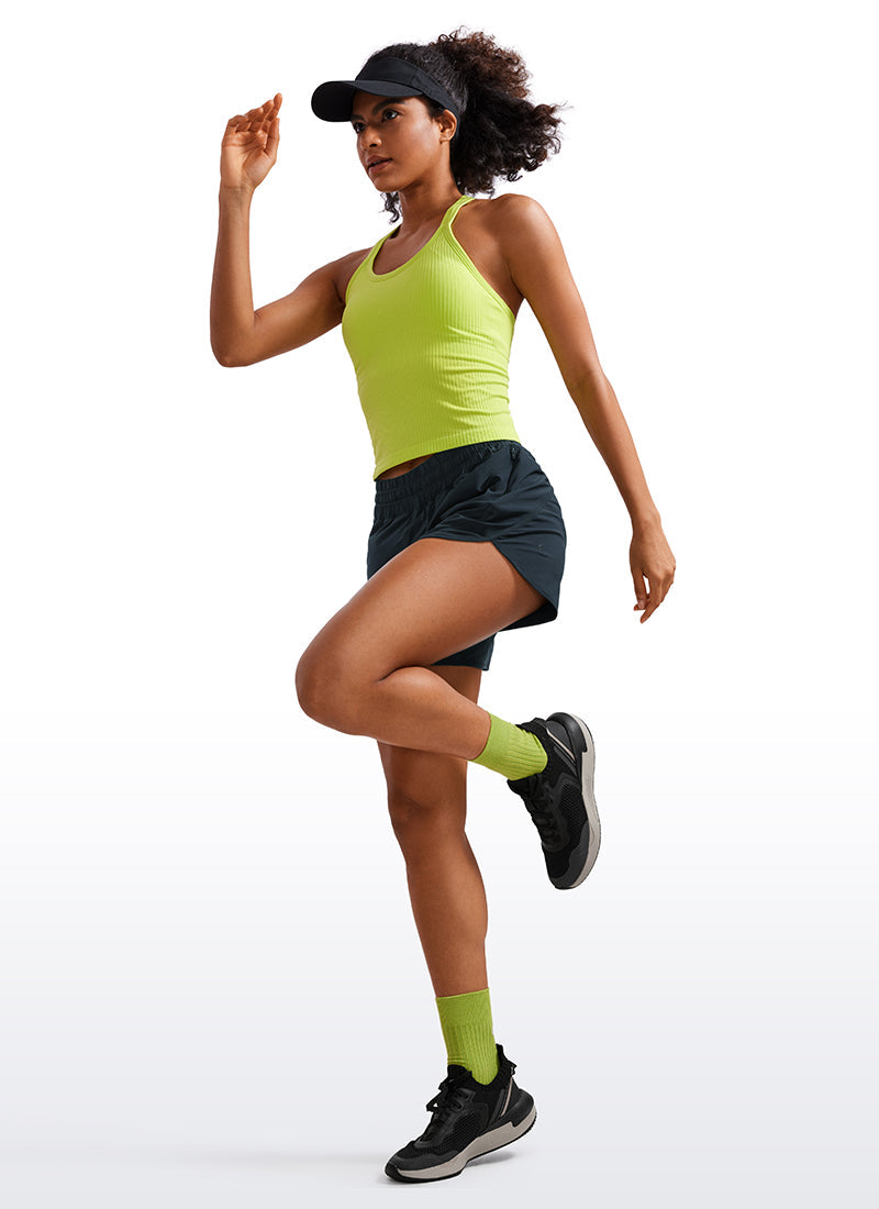 Serene Cove™ | Feathery-Fit Zachte Mid Rise Gevoerde Korte Broek 5''