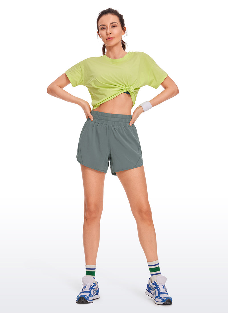 Serene Cove™ | Feathery-Fit Zachte Mid Rise Gevoerde Korte Broek 5''