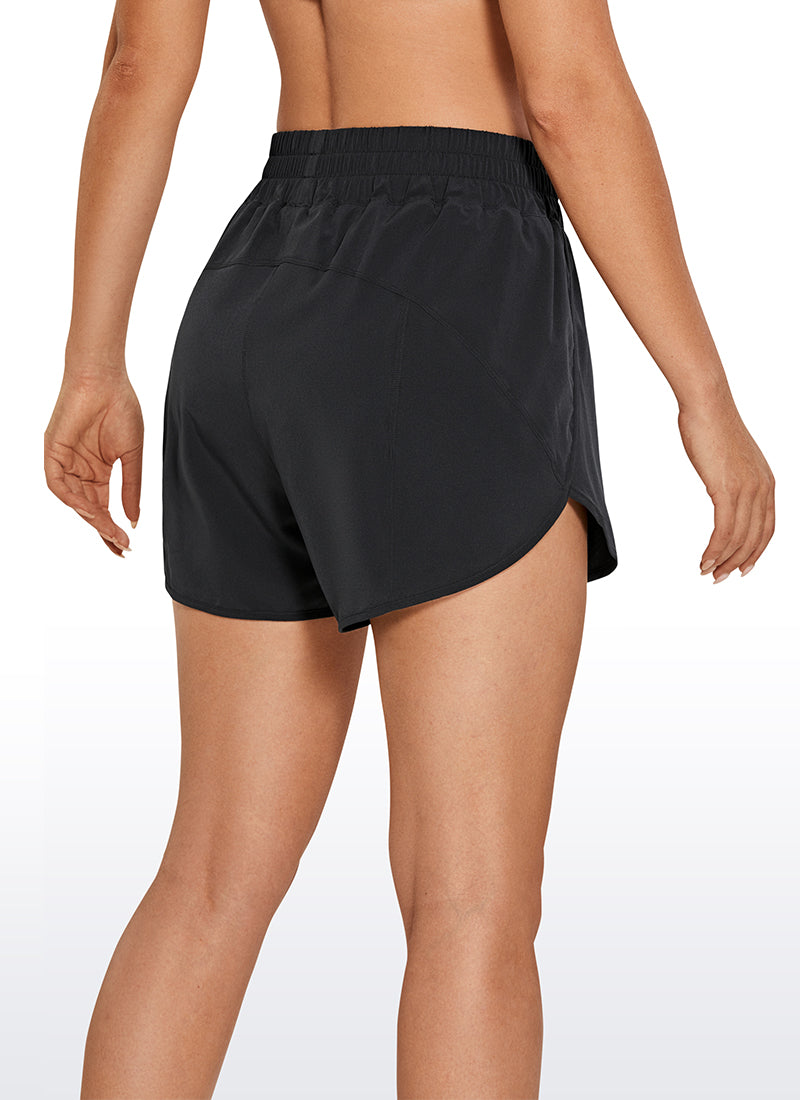 Serene Cove™ | Feathery-Fit Zachte High Waisted Shorts met Mesh Voering 3''