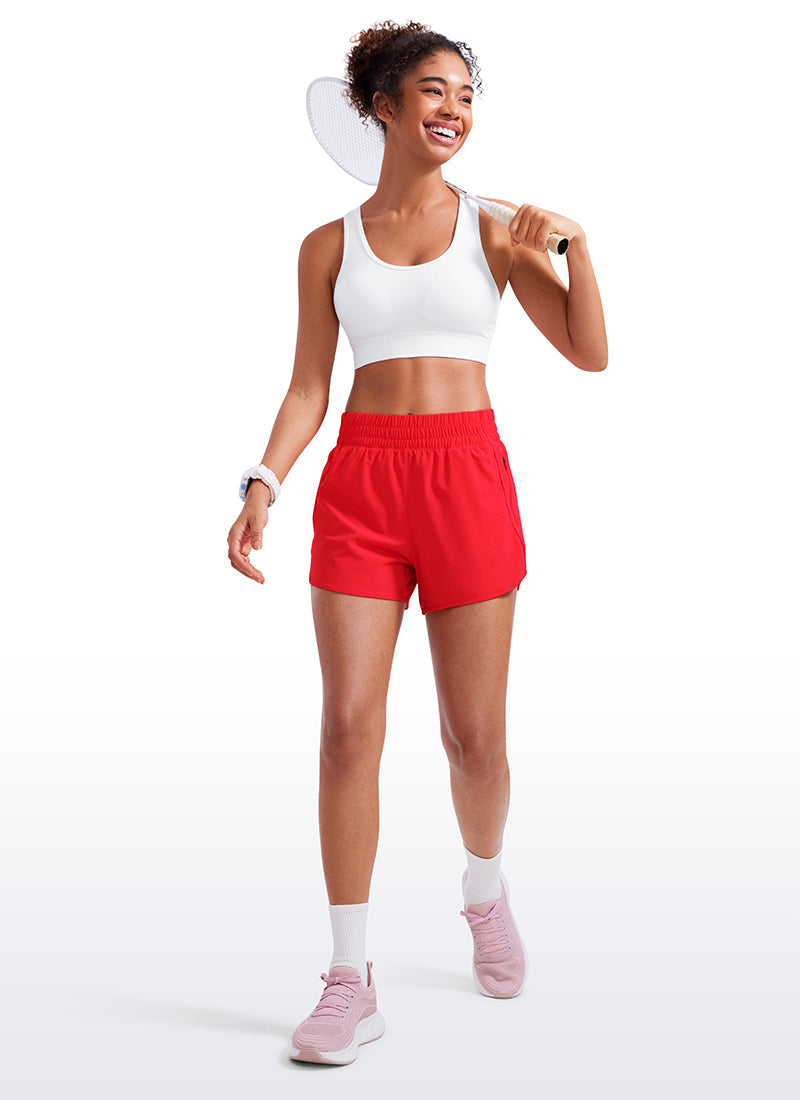 Serene Cove™ | Feathery-Fit Zachte High Waisted Shorts met Mesh Voering 3''