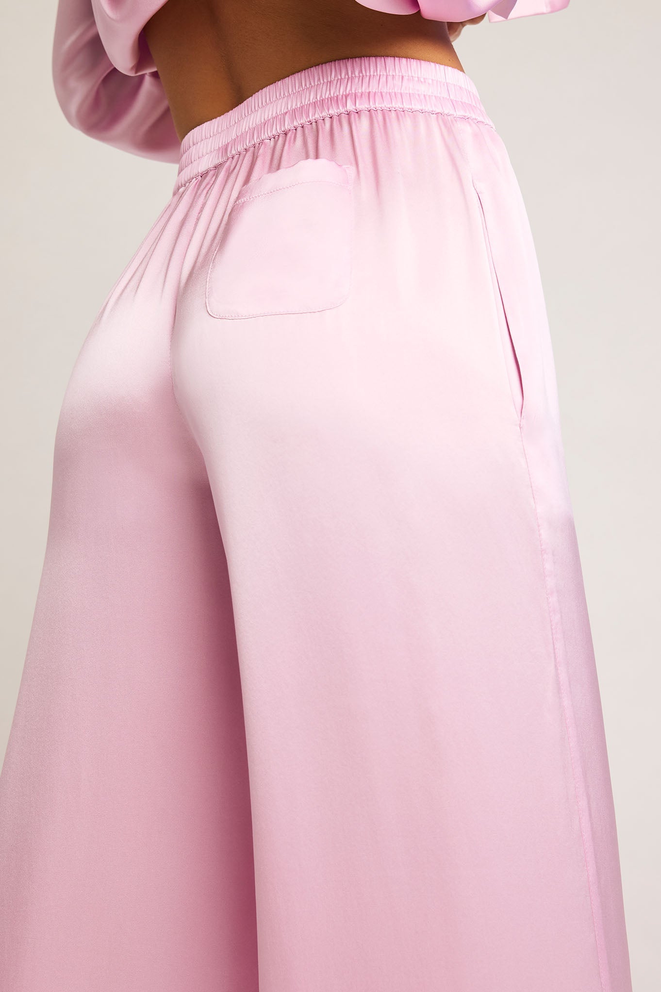 Serene Cove™ | Eclipse Silk Track Pant in Babe