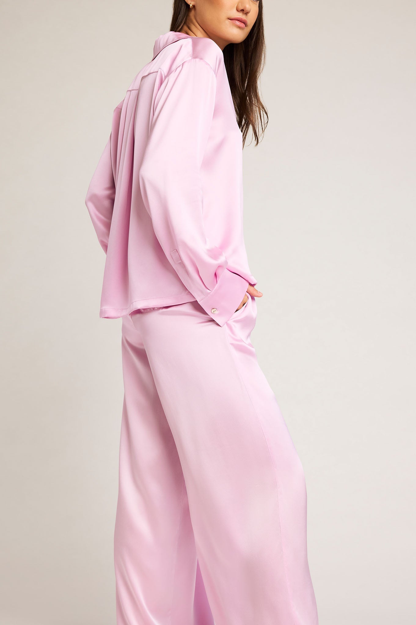 Serene Cove™ | Eclipse zijden overhemd in Babe