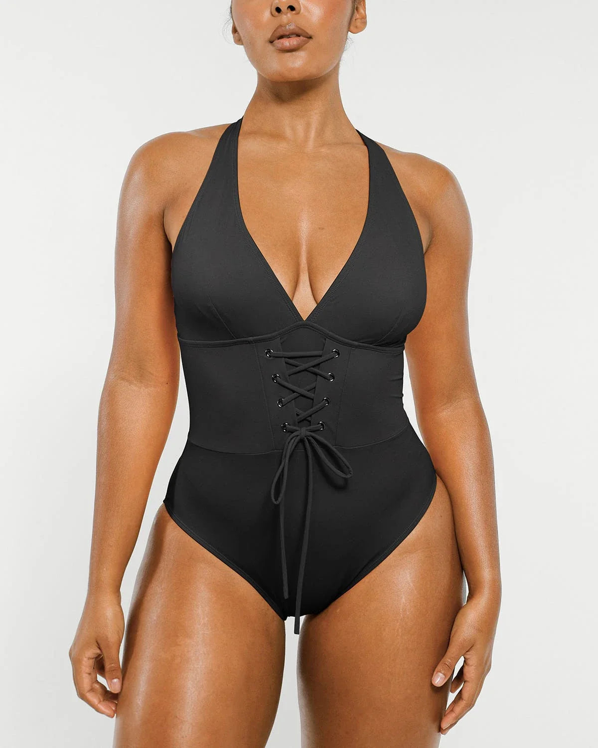 Serene Cove™ | Smart Sculpt Plunge Corset Shaping Zwempak