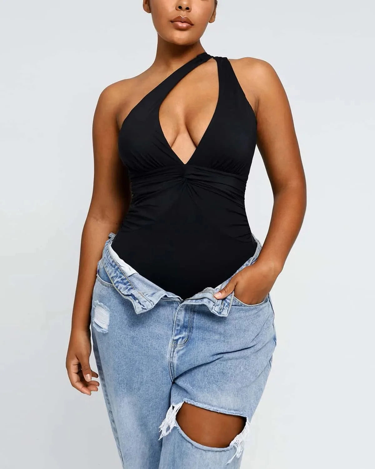 Serene Cove™ | Smart Sculpt Twist-Front Shaping Zwempak met Ruches