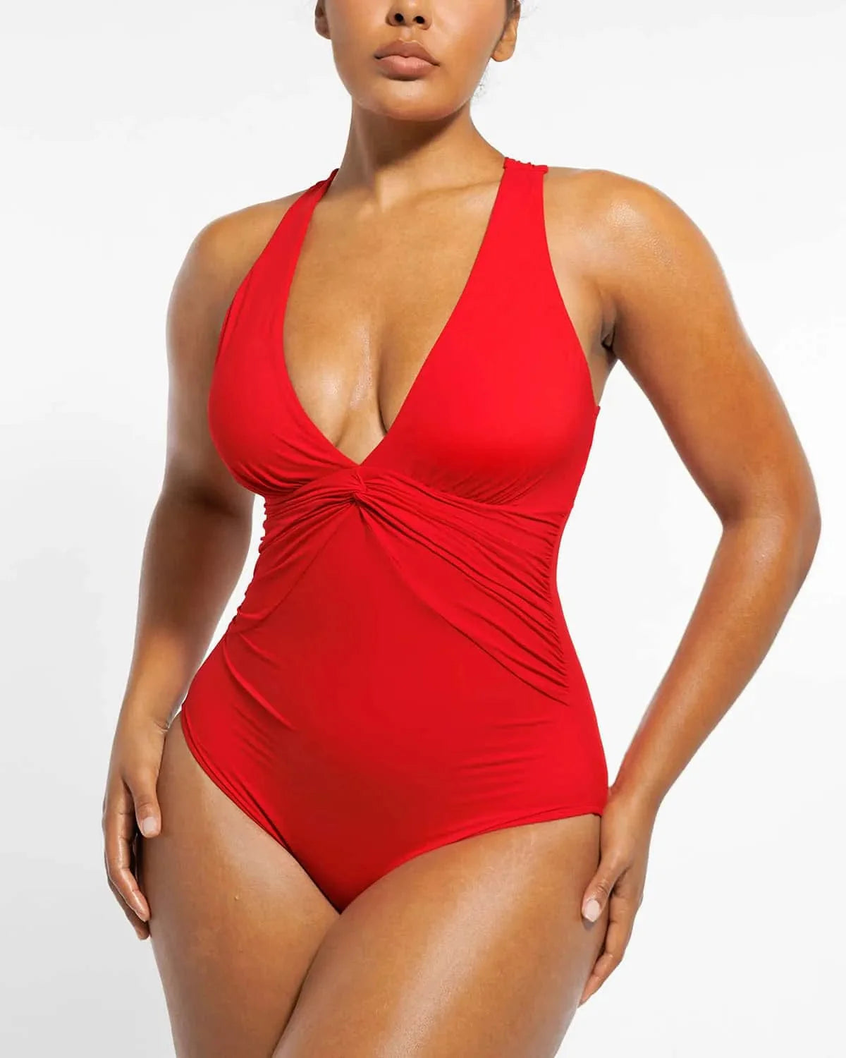 Serene Cove™ | Smart Sculpt Twist-Front Shaping Zwempak met Ruches