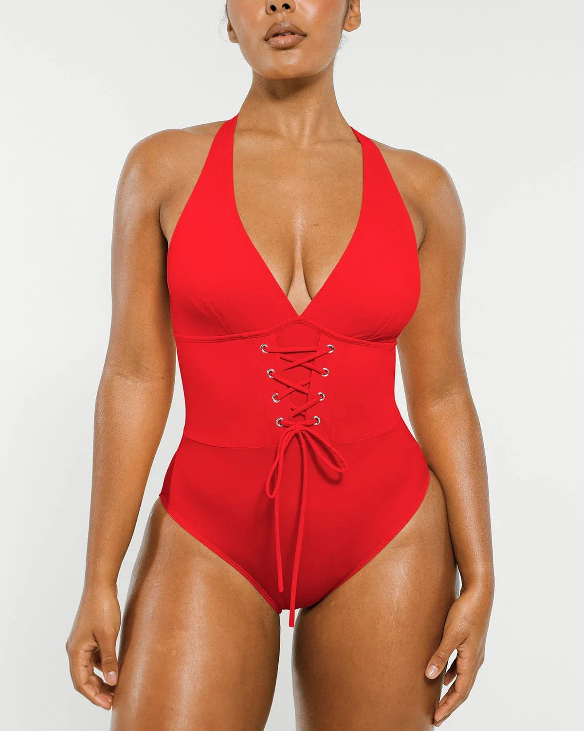 Serene Cove™ | Smart Sculpt Plunge Corset Shaping Swimsuit
