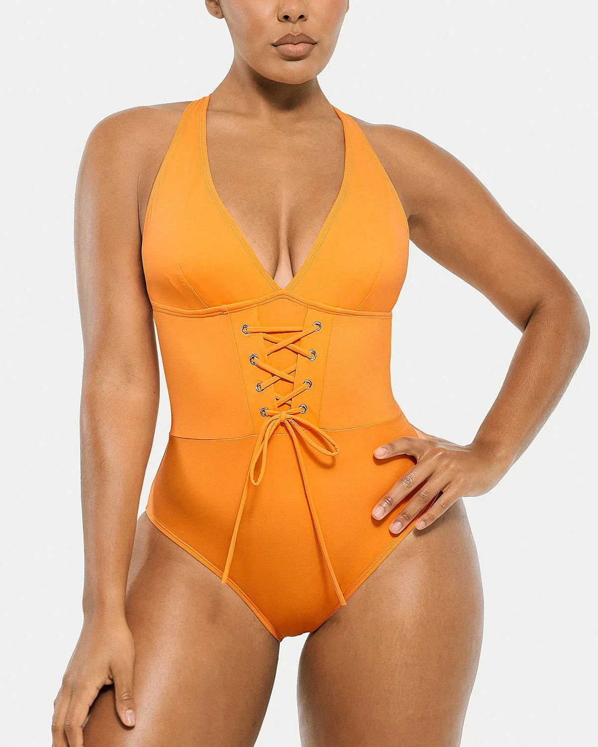 Serene Cove™ | Smart Sculpt Plunge Corset Shaping Zwempak