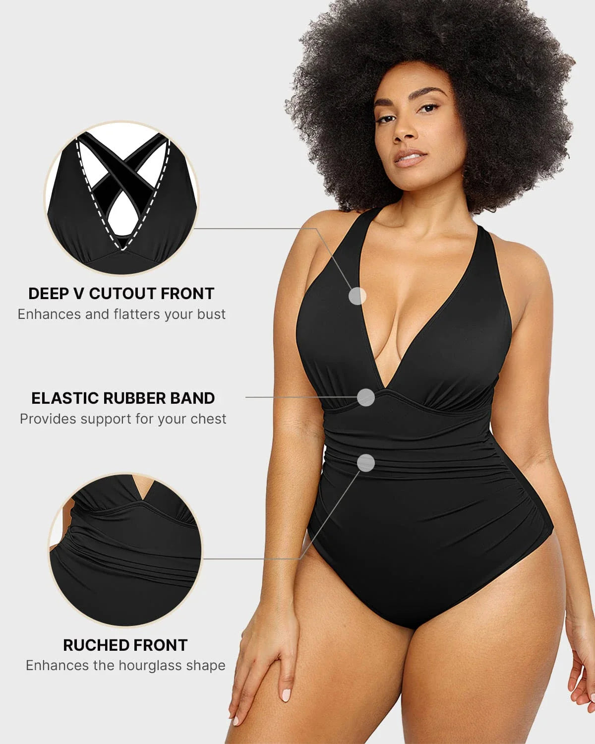 Serene Cove™ | Smart Sculpt Plunge Uitgesneden Zwempak