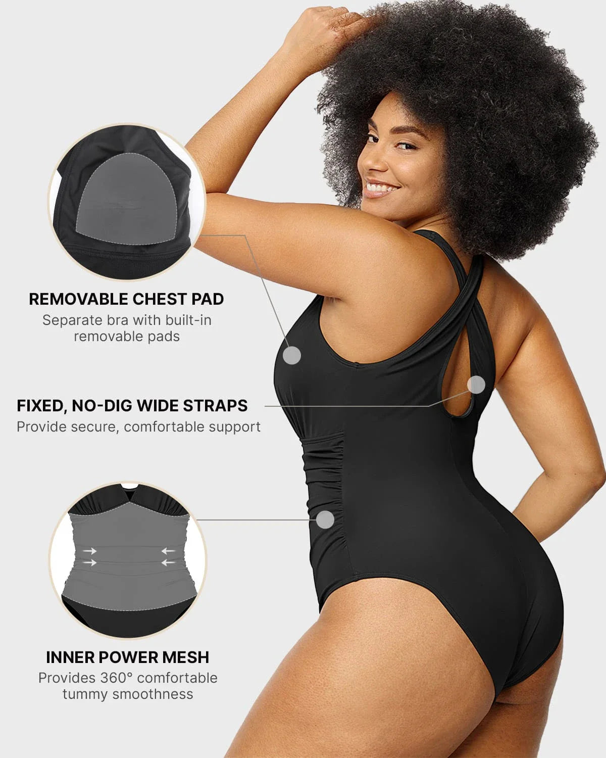 Serene Cove™ | Smart Sculpt Plunge Uitgesneden Zwempak