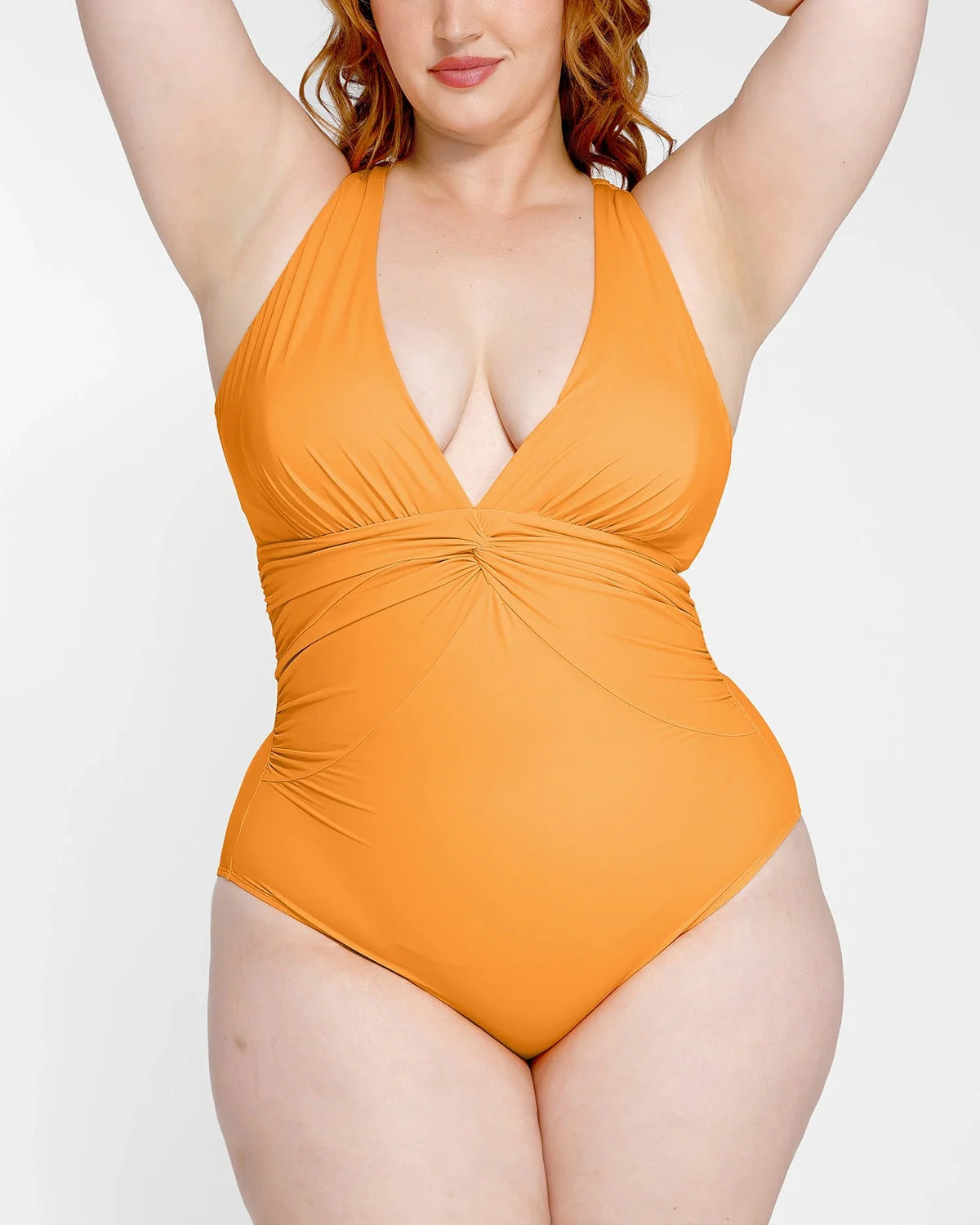 Serene Cove™ | Smart Sculpt Twist-Front Shaping Zwempak met Ruches