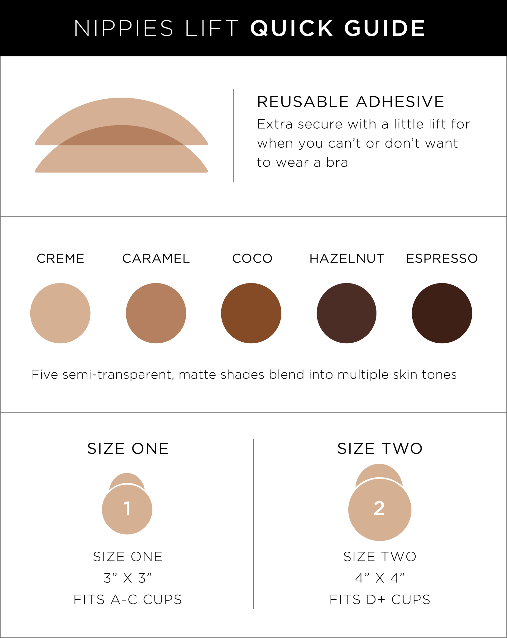 Serene Cove™ | Nippies Adhesive Lifting Nipple Covers